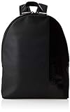Calvin Klein - Elevated Mix Round Backpack, Mochilas Hombre, Negro (Black), 14x45x30 cm (B x H T)