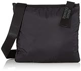 Armani Exchange - Small Flat Crossbody Bag, Bolso Hombre, Negro (Black), 10x10x10 cm (W x H L)