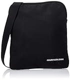 Calvin Klein - Monogram Nylon Micro Flatpack, Organizadores de Bolso Hombre, Negro (Black), 1x1x1 cm (W x H L)