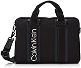 Calvin Klein - Clash Laptop Bag, Bolsas para portátil Hombre, Negro (Black), 5x38x26.5 cm (B x H T)
