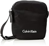 Calvin Klein - Blithe Reporter, Shoppers y bolsos de hombro Hombre, Negro (Black), 6x22x19 cm (B x H T)