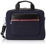 Tommy Hilfiger - Urban Novelty Computer Bag, Bolsas para portátil Hombre, Azul (Tommy Navy/Black), 9x31x39 cm...