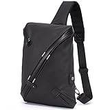 Bolso Cruzado Grande para Hombre - Mochila de Bandolera con USB Carga Antirrobo, All-in-One Diseño Sling Bag...